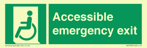 Accessible emergency exit (left)